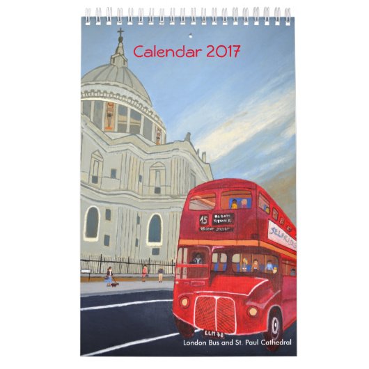 London-Bus-Kalender 2017 Kalender (Titelbild)