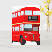 London Bus Karte (Gelbe Blume)