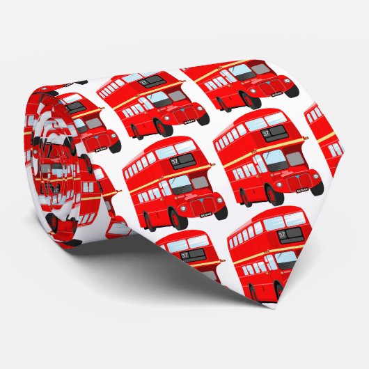 London Bus Krawatte (Gerollt)