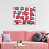 London Bus Leinwanddruck (Insitu (Wohnzimmer))