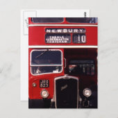 London Bus - Newbury Postkarte (Vorne/Hinten)