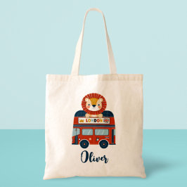 London Bus & Niedlich Lion Cub Tragetasche