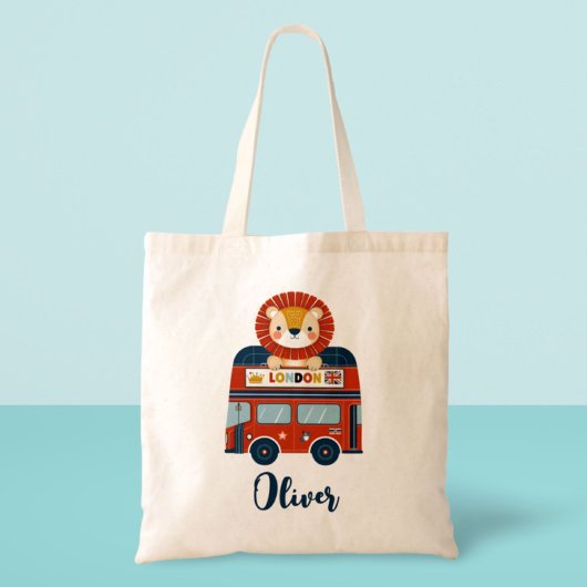London Bus & Niedlich Lion Cub Tragetasche