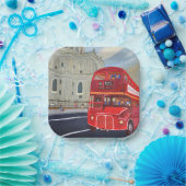 London Bus Paper Napkin Pappteller (Party)