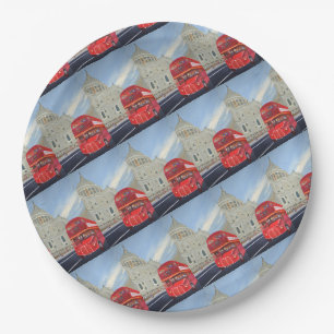 London Bus Paper Pappteller