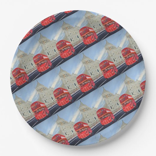 London Bus Paper Pappteller (Vorderseite)