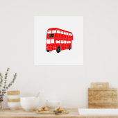 London Bus Poster (Küche)