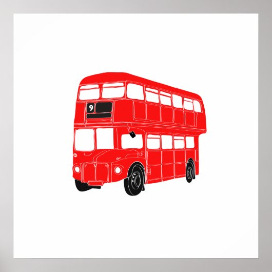 London Bus Poster (Vorne)