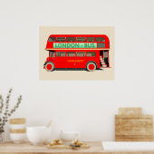 London Bus Poster (Küche)