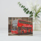 London Bus Postkarte (Stehend Vorderseite)