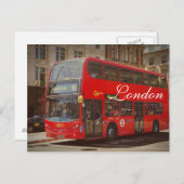 London Bus Postkarte (Vorne/Hinten)