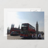 London Bus Postkarte (Vorne/Hinten)