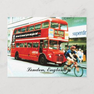 London-Bus-Postkarte Postkarte
