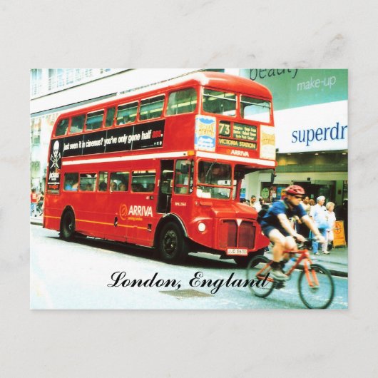 London-Bus-Postkarte Postkarte (Vorderseite)