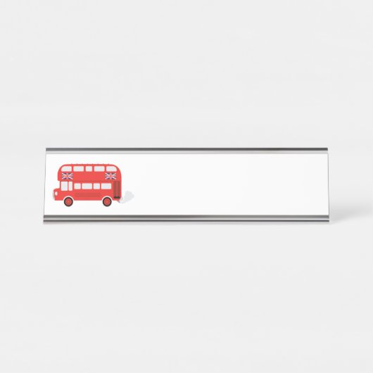 London Bus Schreibtischnamensplakette (Vorderseite )