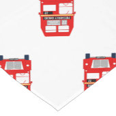 London Bus Table Runner Kurzer Tischläufer (Ecke)