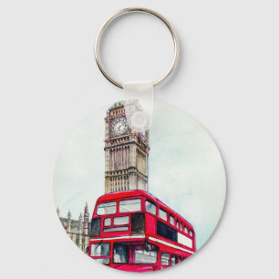 London-Bus und Big Ben Schlüsselanhänger