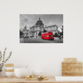 London Bus und St. Paul's Cathedral Poster (Küche)