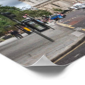 London Bus und St Pauls Kathedrale England Poster (Ecke)