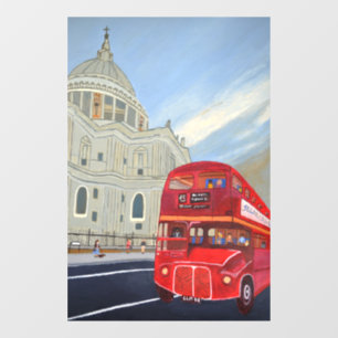 London Bus Window Cloning Fensteraufkleber