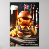 London Calling Burger 24x36 Poster (Vorne)