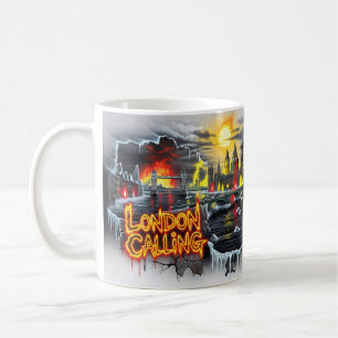 London Calling Feuer Eis Chaos Apokalypse Tasse