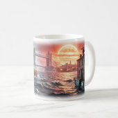London Calling Sturmflut Stadt Vision Tasse (VorderseiteRechts)