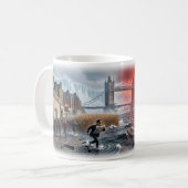 London Calling Sturmflut Stadt Vision Tasse (Vorderseite Links)