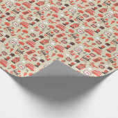 London Childish: Funny Pattern Design Geschenkpapier (Ecke)