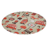 London Childish: Funny Pattern Design Schneidebrett (Ecke)