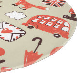 London Childish: Funny Pattern Design Schneidebrett (Ecke)