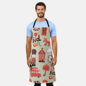 London Childish: Funny Pattern Design Schürze (Getragen)