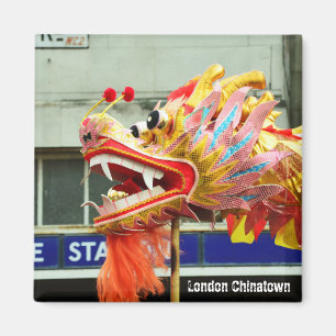 London, Chinatown - Dragon No.2 (Kühlschrankmagne Magnet