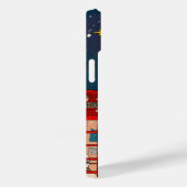 London Christmas Night Cityscape Retro inspiriert Case-Mate iPhone Hülle (Rückseite / Rechts)