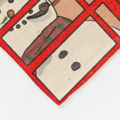 London Christmas Night Cityscape Retro inspiriert Fleecedecke (Ecke)