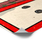 London Christmas Night Cityscape Retro inspiriert Poster (Ecke)