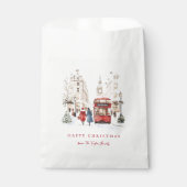 London Christmas Watercolor City Scene Geschenktütchen (Vorderseite)