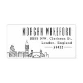 London City | Benutzerdefinierte Briefmarke der Ad Permastempel (Design)