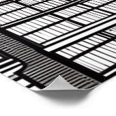 London City Black and White Poster (Ecke)