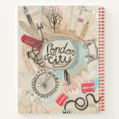 London City Doodle Art Notizblock (Rückseite)