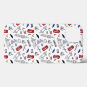 London City Doodles Pattern Case-Mate iPhone Hülle (Rückseite (Horizontal))