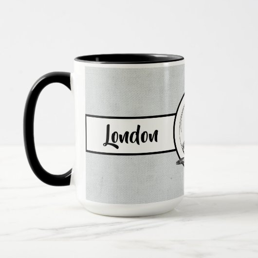 London City Elegant Leinen Ringer 15oz Tasse (Links)