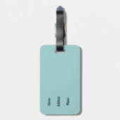 London City Illustration Gepäckanhänger (Rückseite vertikal)