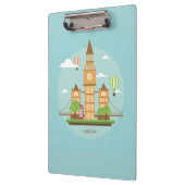 London City Illustration Klemmbrett (Links)