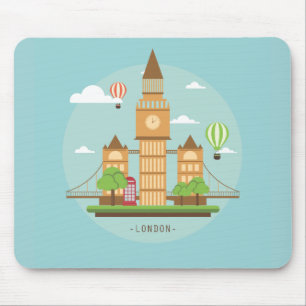 London City Illustration Mousepad