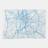 London City Map Kitchtuch Geschirrtuch (Horizontal)