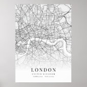 London City Map Poster (Vorne)