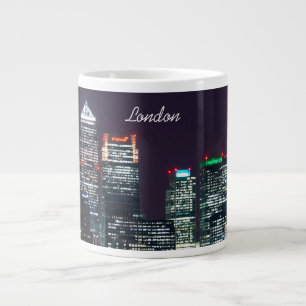 London City Night Skyline UK Travel Jumbo-Tasse