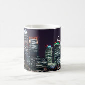 London City Night Skyline UK Travel Kaffeetasse (Mittel)