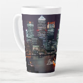 London City Night Skyline UK Travel Milchtasse (Linke Ecke)